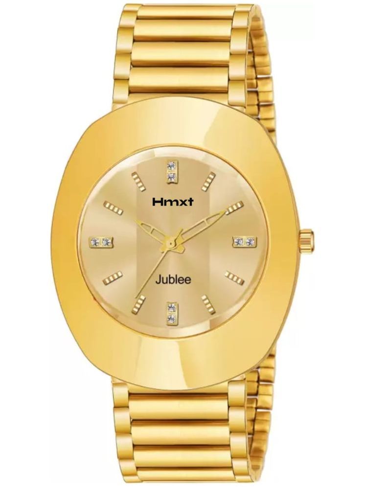     			HMXT Gold Stainless Steel Analog Men's Watch