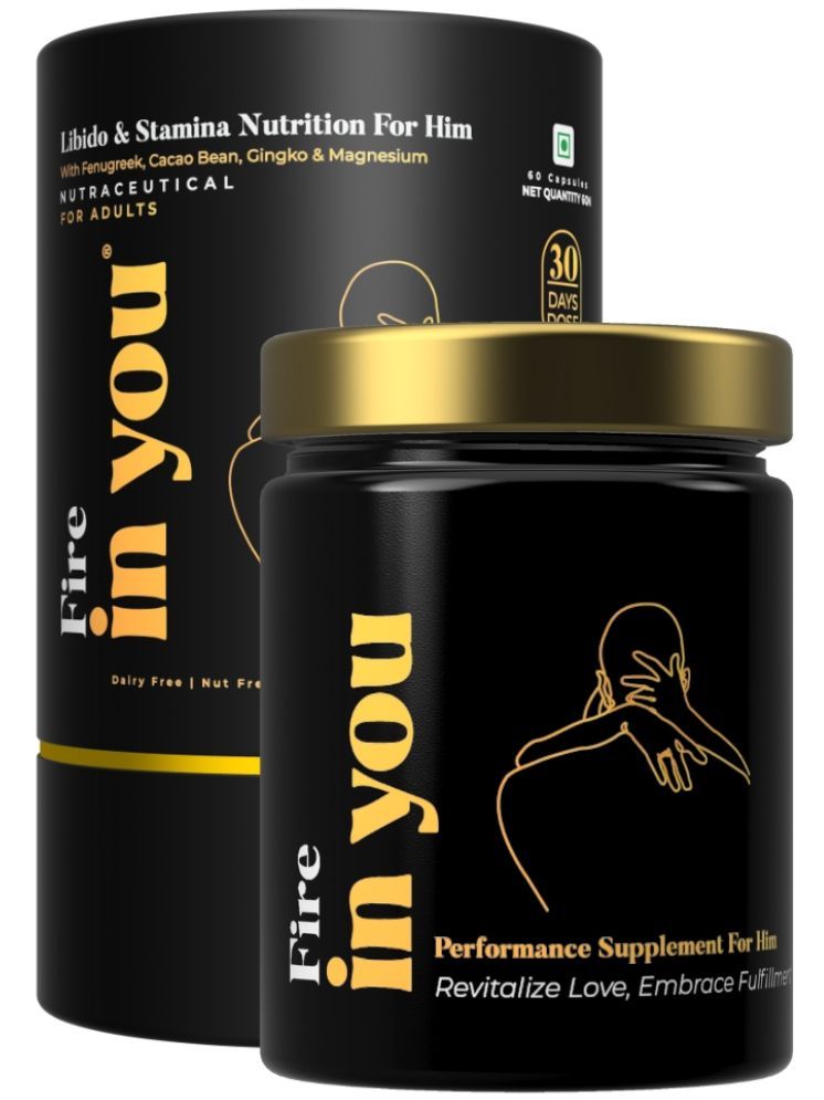     			InYou Fire - Men's Wellness supplement | Improves Sensual Desire in men with Ashwagandha, Fenugreek & Essential Multivitamins (60 Capsules)