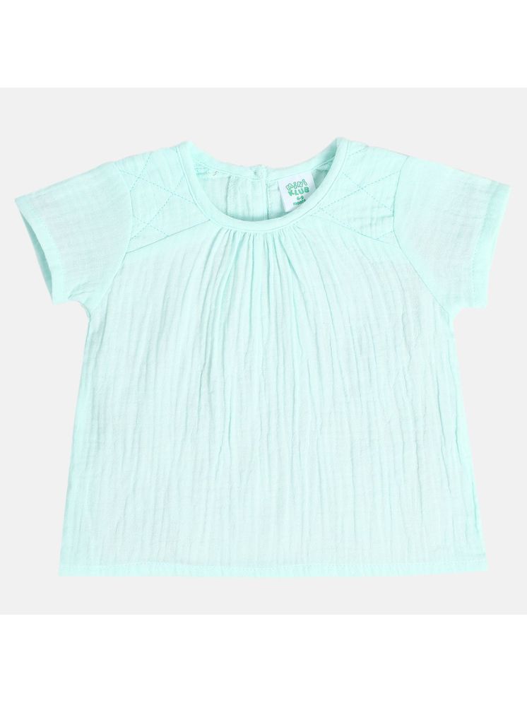     			MINI KLUB Pack of 1 Girls Cotton Top ( Green )