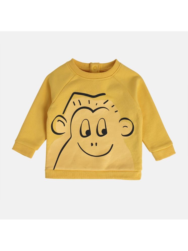     			Miniklub Baby Boys Round Neck Full Length Knit Sweat Shirt (Yellow Color)