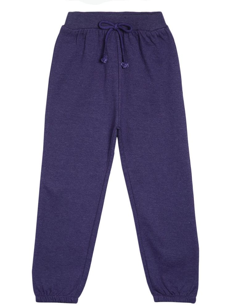     			Miniklub Girls  Full Length Knit Jogger (Purple Color)