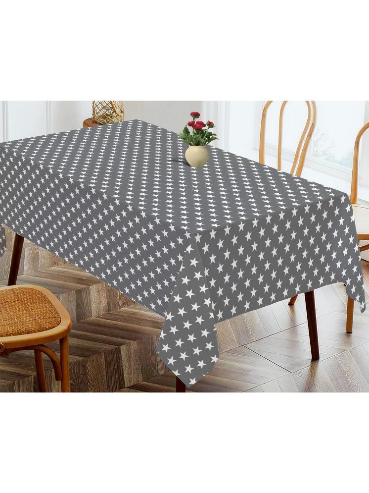     			Oasis Home Tex Printed Cotton 4 Seater Rectangle Table Cover ( 152 x 137 ) cm Pack of 1 Gray