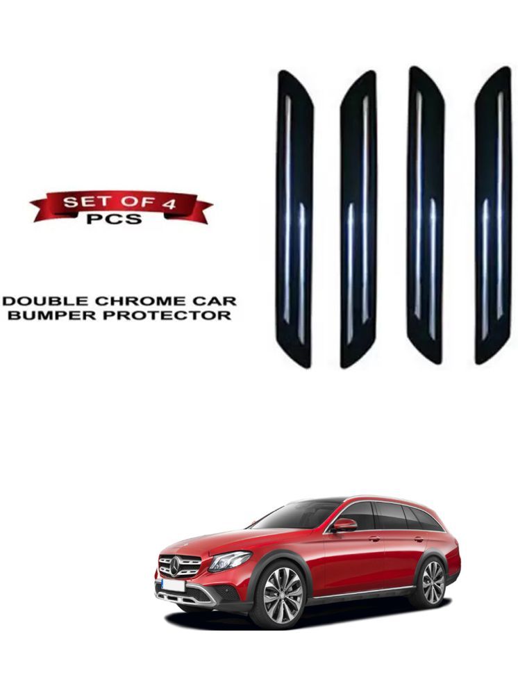     			RONISH Rubber Car Bumper Protector Guard (Double Chrome) For Mercedes Benz E-Class All Terrain