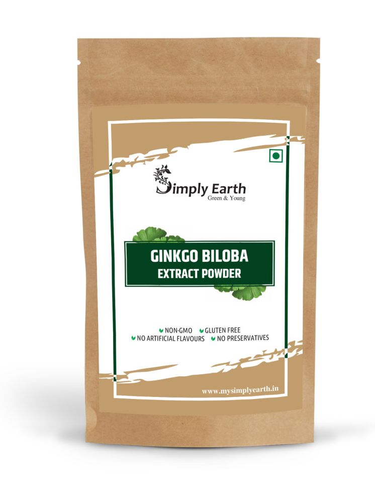     			Simply Earth Extra Strength Premium Pure Organic Ginkgo Biloba Powder for Brain Health 100gms