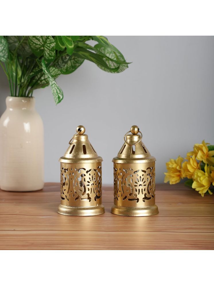     			Urban Hamlet Gold Table Top and Hanging Iron Tea Light Holder - Pack of 1