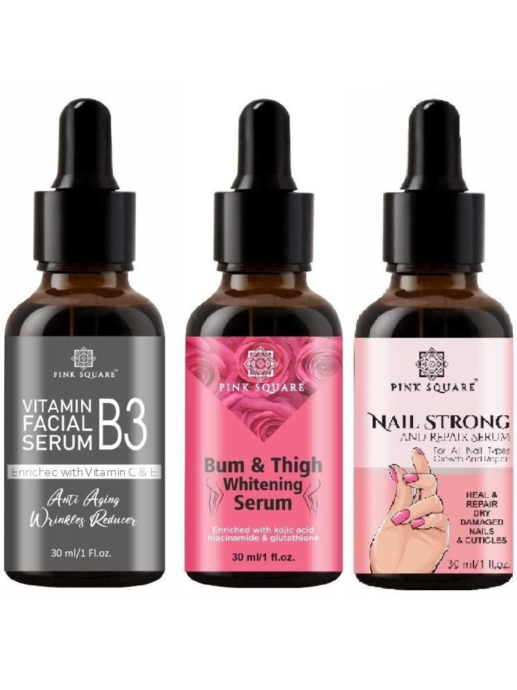     			Vitamin B3 Face Serum, Bum and Thigh Whitening Serum & Nail Strong and Repair Serum (Each,30ml) Combo of 3