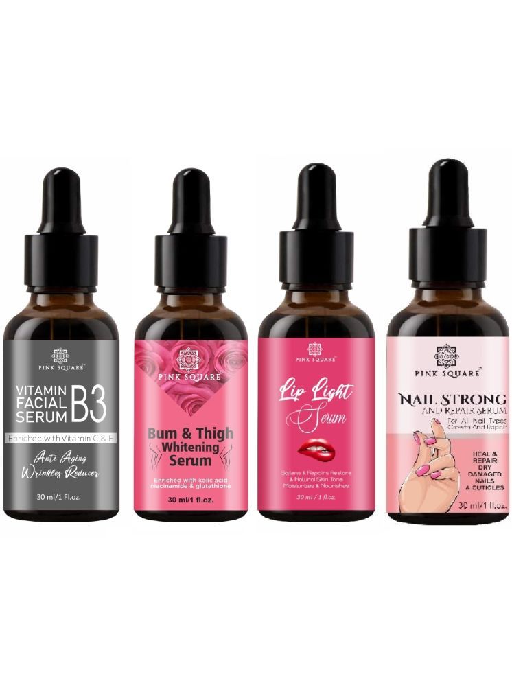     			Vitamin B3 Serum, Bum and Thigh Whitening Serum, Lip Light Serum & Nail Strong and Repair Serum (Each,30ml) Combo of 4