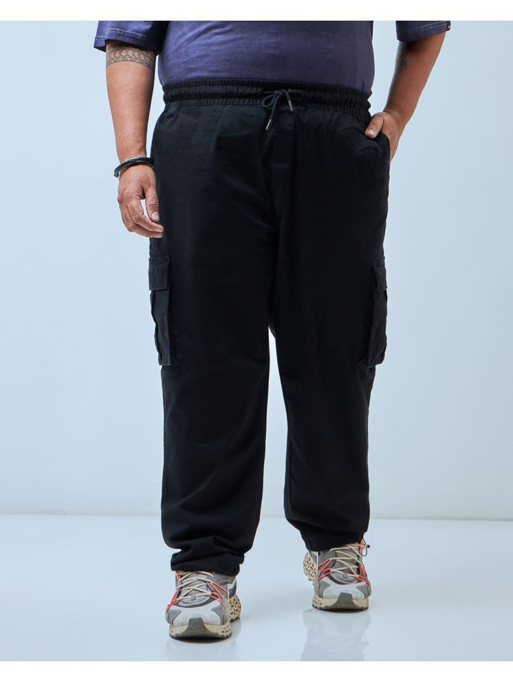     			plusperfaction Black Lycra Men's Trackpants ( Pack of 1 )