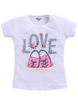 Eteenz Pack of 1 Girls Cotton Top ( White )