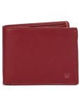 alaka Red Leather Men's Two Fold Wallet ( Pack of 1 )