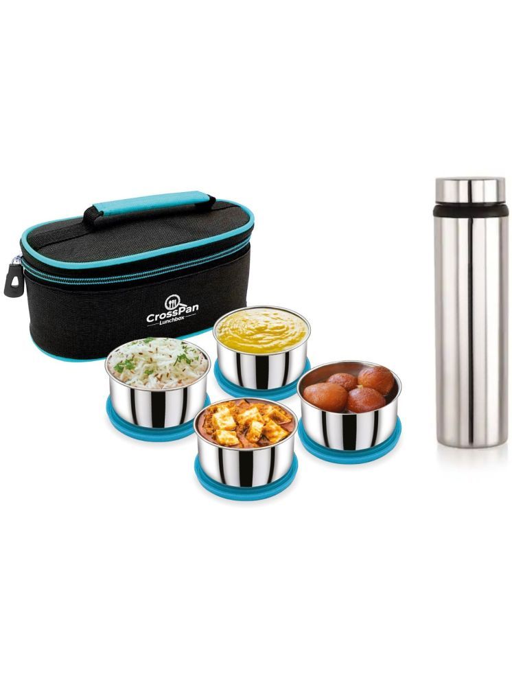     			CrossPan Smart Lunch Box / Tiffin Box Stainless Steel Lunch Box 4 - Container ( Pack of 1 )