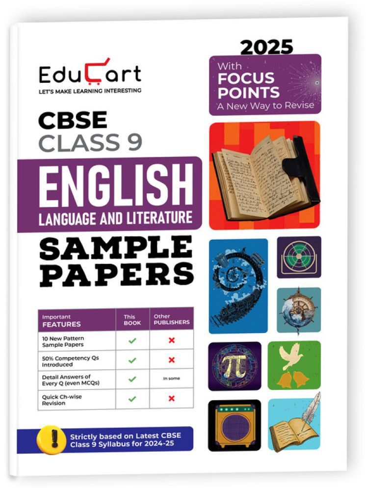     			Educart CBSE English Language and Literature Class 9 Sample Papers for 2024-25 (Introducing Revision Maps) 2025