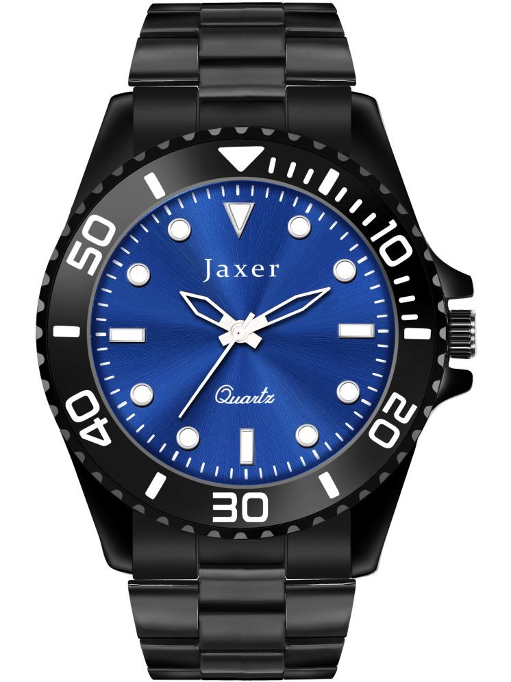     			Jaxer Black Stainless Steel Analog Men's Watch