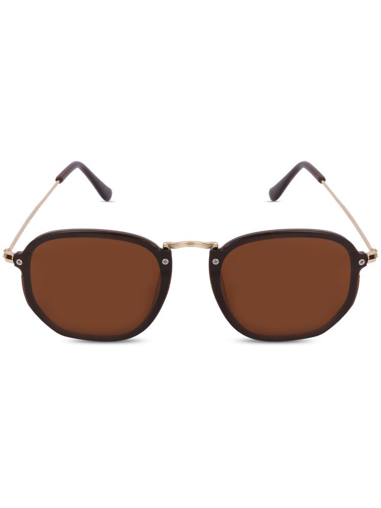     			Sunnies Brown Square Sunglasses ( Pack of 1 )