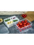 MAHADEV ENTERPRISE Plastic Multicolor Food Container ( Set of 1 )