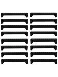 PHILOSHOP Plastic Single Tier Shoe Rack Black