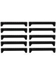 PHILOSHOP Plastic Single Tier Shoe Rack Black