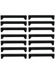 PHILOSHOP Plastic Single Tier Shoe Rack Black