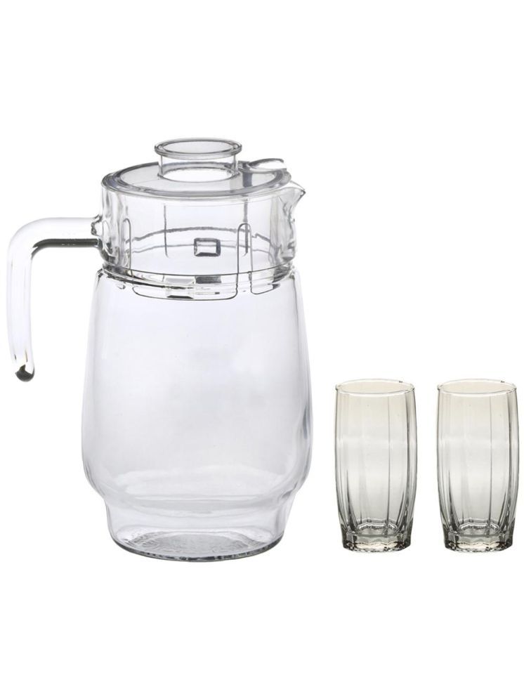     			AFAST Designer Jug & Glass Glass Plain Jug & Glass Set 1750 mL Transparent