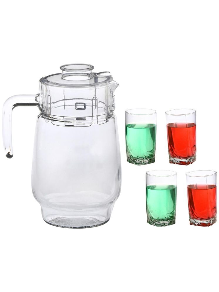     			AFAST Designer Jug & Glass Glass Plain Jug & Glass Set 1750 mL Transparent