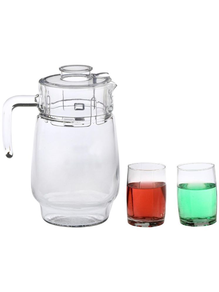     			AFAST Designer Jug & Glass Glass Plain Jug & Glass Set 1750 mL Transparent