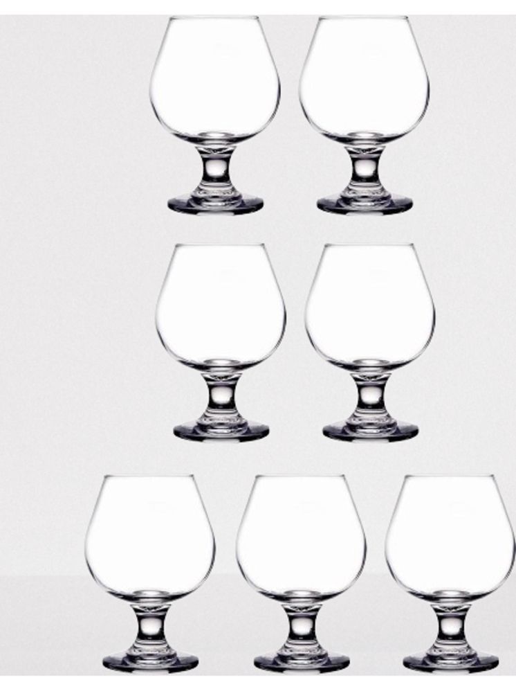     			AFAST Party Glass/Beer Mug Glass Plain Wine Glasses 350 ml ( Pack of 7 ) Transparent