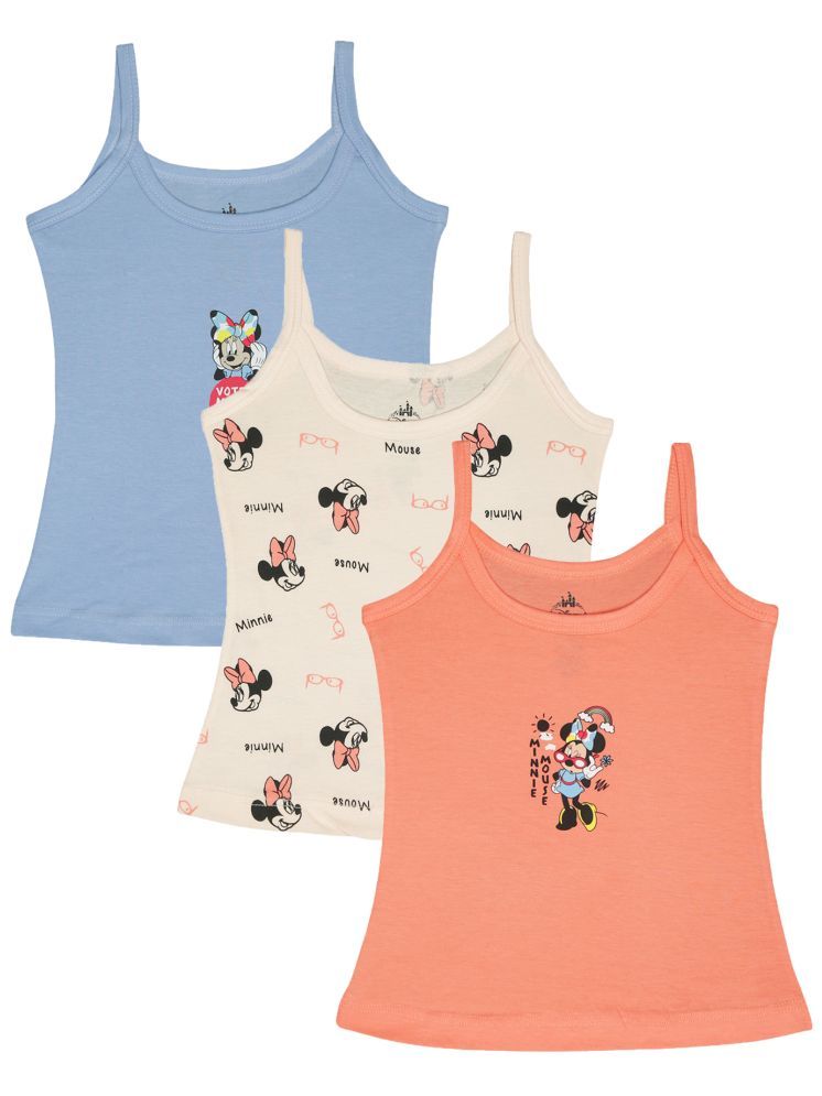     			Bodycare Girls Printed Vest Pack Of 3 - Assorted