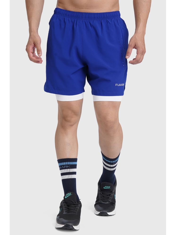     			Fuaark Blue Polyester Men's Running Shorts ( Pack of 1 )