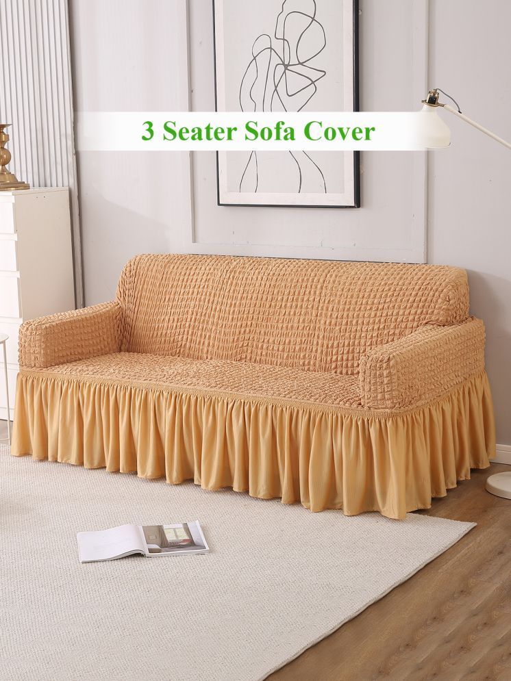     			HOKIPO 3 Seater Polyester Sofa Cover ( Pack of 1 )