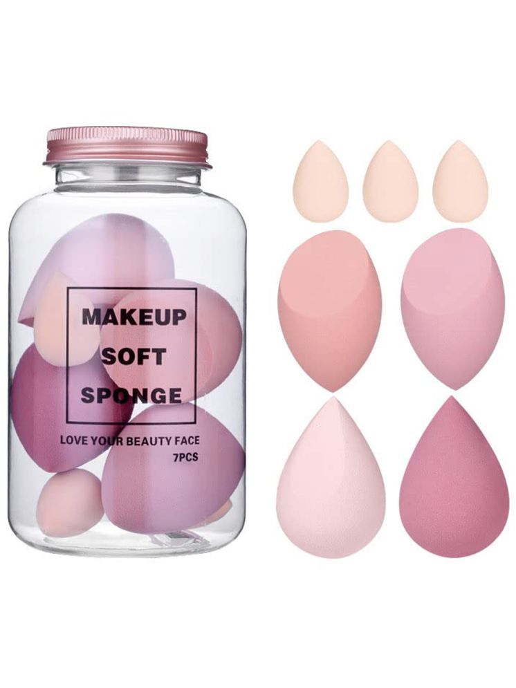     			Lenon Professional set of 7 Pcs Face 10 g Multi-color Makeup Sponge Set, Beauty Blender