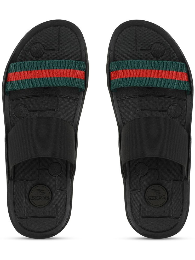     			Secritas Green Men's Slide Flip Flop