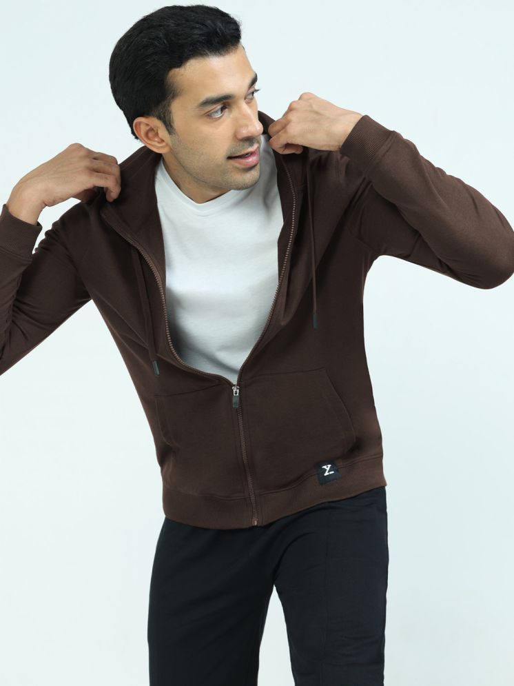     			XYXX Cotton Blend Men's Casual Jacket - Brown ( Pack of 1 )