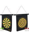 TOY DEKHO  Round Medium Magnetic Dartboard Board Game Set - Bullseye Dartboard,13 Inch Board with 6 pcs Safe Darts For Kids Boys Girls Age 4, 5+ years Plastic Multicolour Board Game