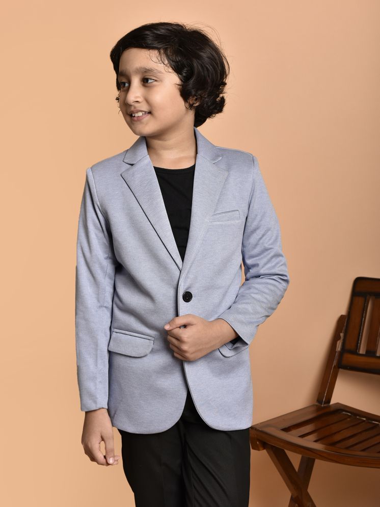     			PRINTCULTR Blue Cotton Blend Boys Blazer ( Pack of 1 )