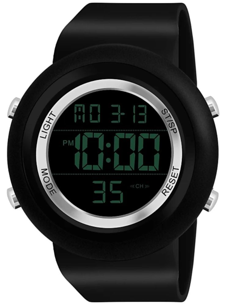     			SHMOFY LUXRY Black Silicon Digital Men's Watch