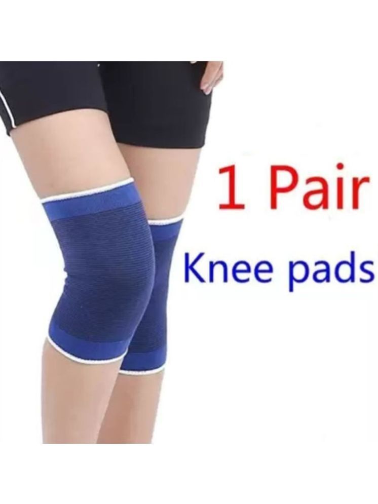     			SNOWPEARL Unisex Sports Knee Supports Pair of 1 Blue ( Free Size - Size )