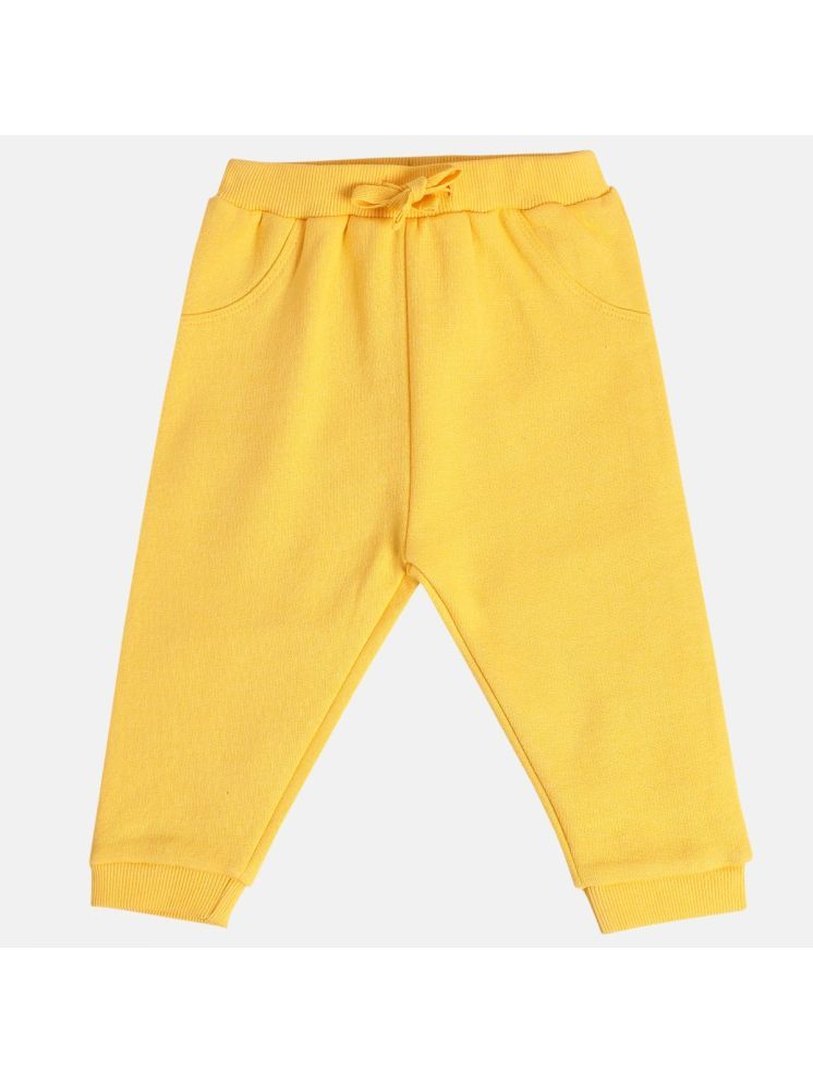     			Miniklub Baby Boys All Around Elastic Full Length Knit Jogger (Yellow Color)