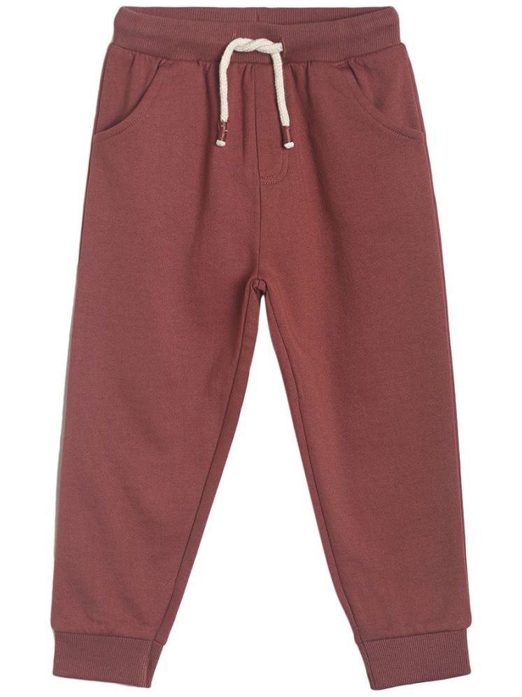     			Miniklub Baby Boys  Full Length Knit Jogger (Maroon Color)