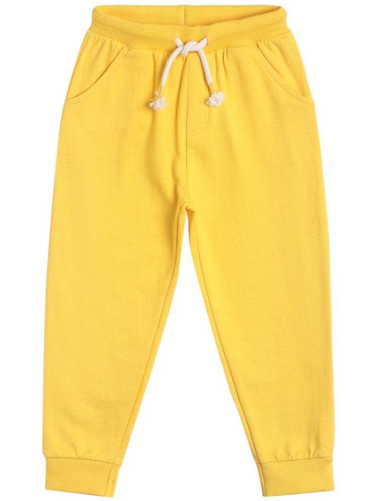     			Miniklub Baby Boys  Full Length Knit Jogger (Yellow Color)