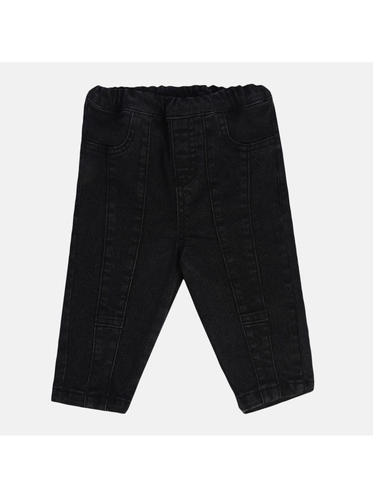     			Miniklub Baby Boys Woven Denim Pant (Black Color)