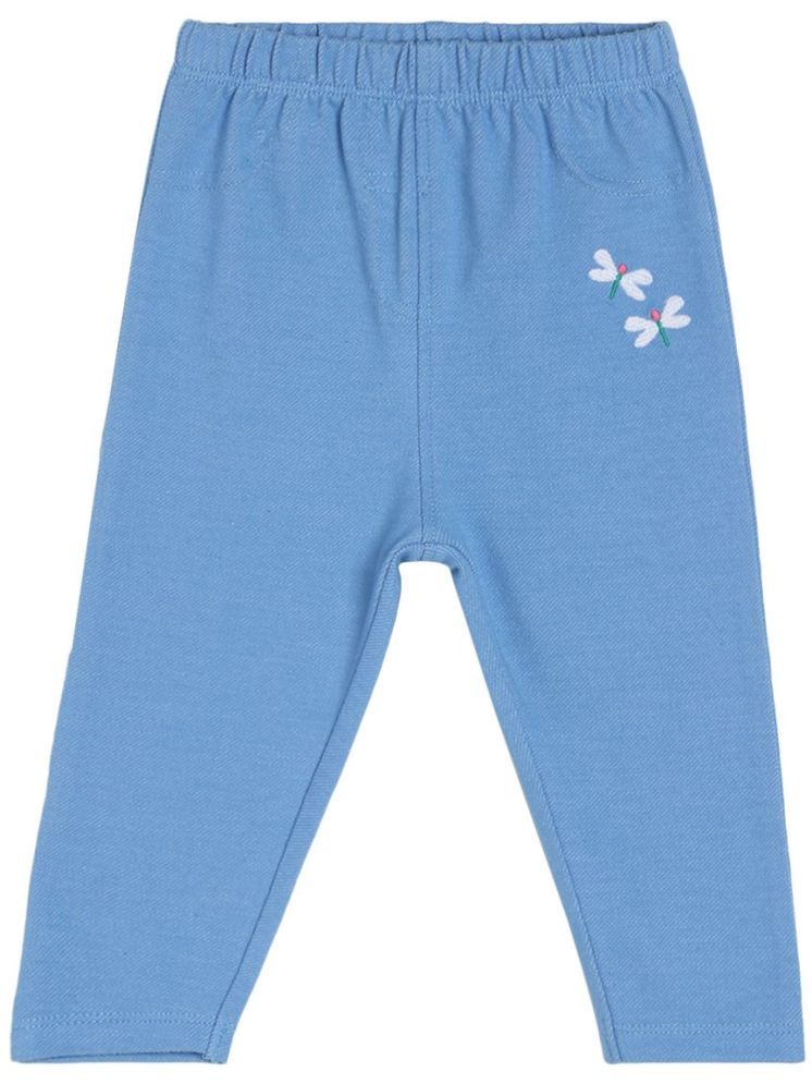     			Miniklub Baby Girls Cotton Jegging (Blue Color)