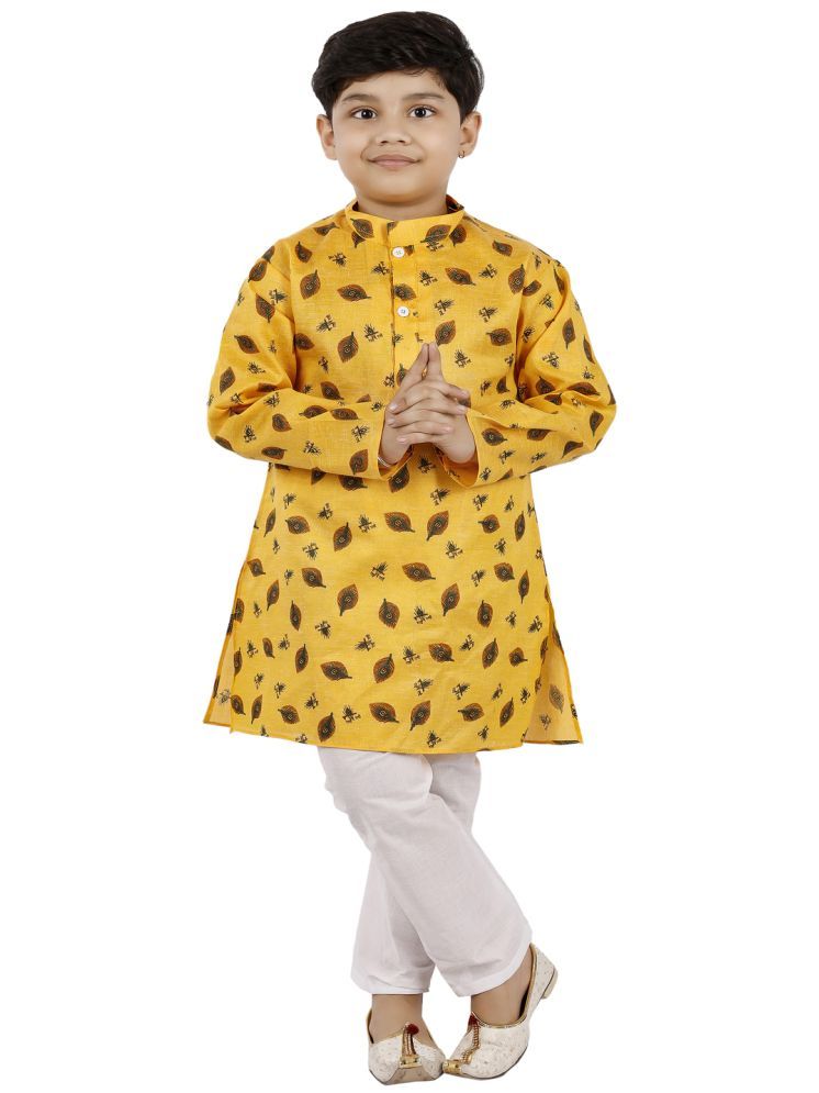     			s muktar garments Pack of 1 Boys Cotton Blend ( Yellow )