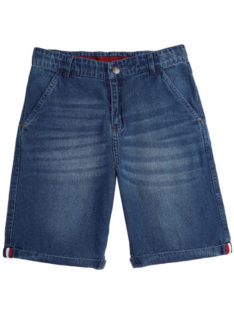     			Cub Mcpaws - Denim Blue Cotton Blend Boys Shorts ( Pack of 1 )