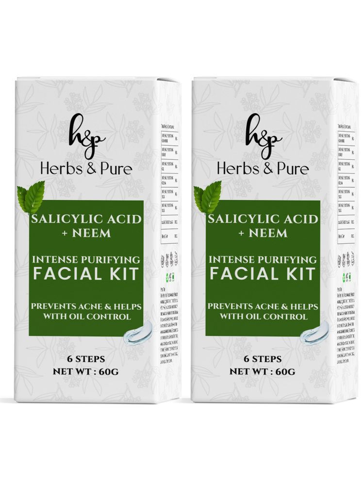     			Herbs and Pure Facial Kit 1 Time Use Facial Kit For All Skin Type Neem 2 ( Pack of 2 )