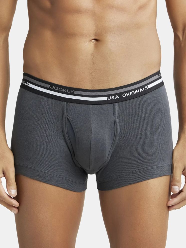     			Pack of 1 Jockey Grey Melange UI22 Cotton Men's Trunks