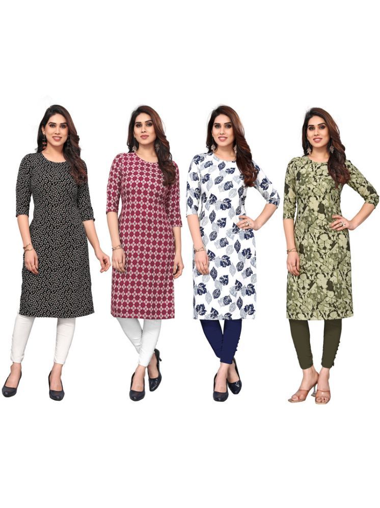     			KETAKI FASHION Crepe Printed Straight Women's Kurti - Multicolor7 ( Pack of 4 )