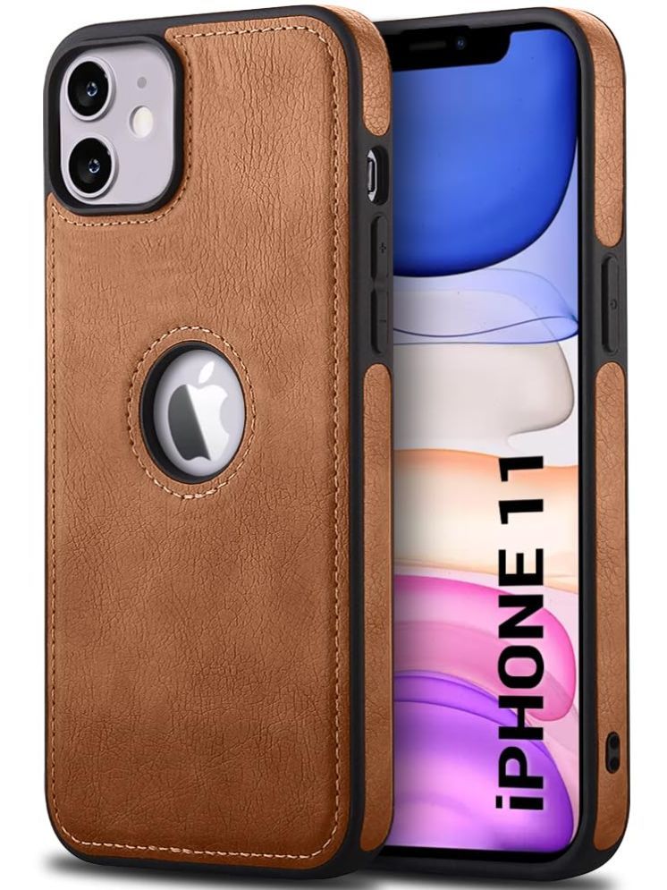     			KOVADO Plain Cases Compatible For Artificial Leather Apple Iphone 11 ( Pack of 1 )