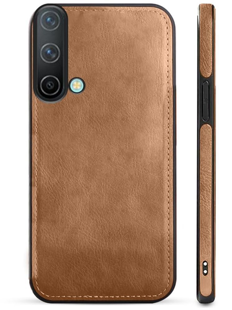     			KOVADO Plain Cases Compatible For Artificial Leather Oneplus nord ce 5g ( Pack of 1 )