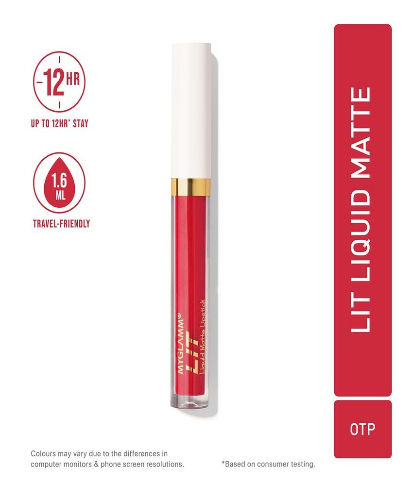     			MYGLAMM Rich Red Matte Lipstick 13.1