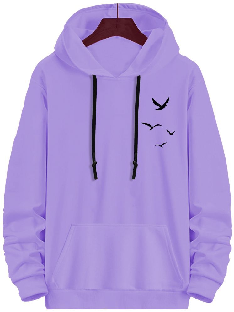     			fashion and youth Cotton Blend Hooded Men's Sweatshirt - Purple ( Pack of 1 )